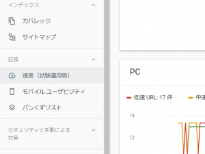 サーチコンソール(速度)