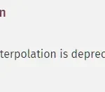 Using ${var} in strings is deprecated, use {$var} instead