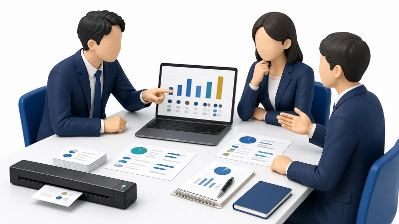 営業の集計から案件と次の動きを確認する会議