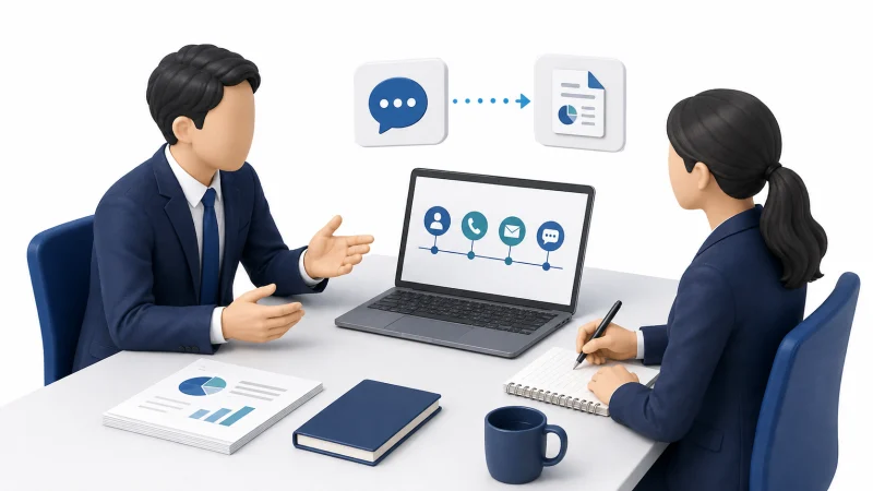 お客様との会話を次の提案に生かす営業支援